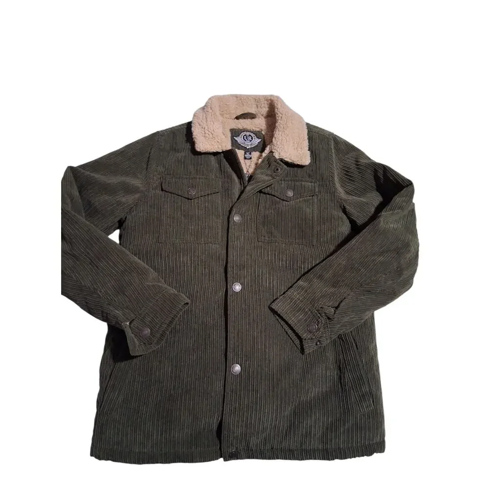 Urban‎ Republic Boys' size XL 18/20 Sherpa Lined Corduroy Western Jacket Mens S